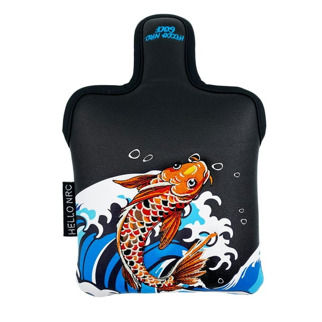 jinwen Housse de Protection pour Club de Golf en Cuir PU Noir