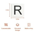 thumbnail image 7 of Stiles Crossword Letter Tiles, Wooden Wall Decor, 3.5 Inch, White, Letter R, 7 of 7