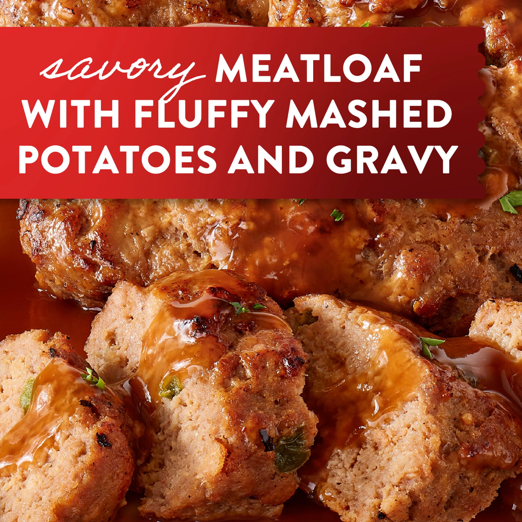 Stouffer’s Frozen Dinner Meatloaf, Family Size, Meatloaf Frozen Meal, Easy Family Meal