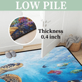thumbnail image 4 of CURLYOOT Sea Turtle Animal under the Ocean Rug for Living Room Bedroom, 4x6 Ft Washable Area Rug, Non Slip Rugs for Entryway, Large Carpet for Indoor Dining Room, 4 of 7