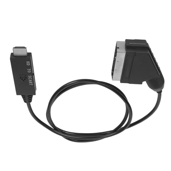 Riousery HD Multimedia Interface to Scart Converter Cable Adapter for TV VHS VCR DVD Support PAL NTSC Resolutions Up to 1080p Video Audio Sync (39.37 inches / 100 cm)