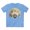 Carolina Blue, variant on Fan shirt, Shirt with Fan, Tee Shirt with Antique Fan