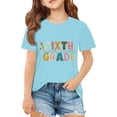 thumbnail image 3 of LILIYA Back To School Outfits for Girls Boys Kindergarten Shirts for Girls Regular Fit Casual Short Sleeve Cotton T-Shirt Party Gift Summer Clothes, 3 of 5