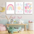thumbnail image 3 of Lienzo decorativo RCJARTI Pink Nursery Rainbow 30 x 40 cm x3, 3 of 7