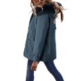 thumbnail image 2 of Gamivast Sherpa Lined Jacket for Women Fuzzy Hooded Zip up Fleece Coats with Pockets Oversized Drawstring Waist Jackets Winter Warm Raglan Long Sleeve Outerwear, 2 of 6