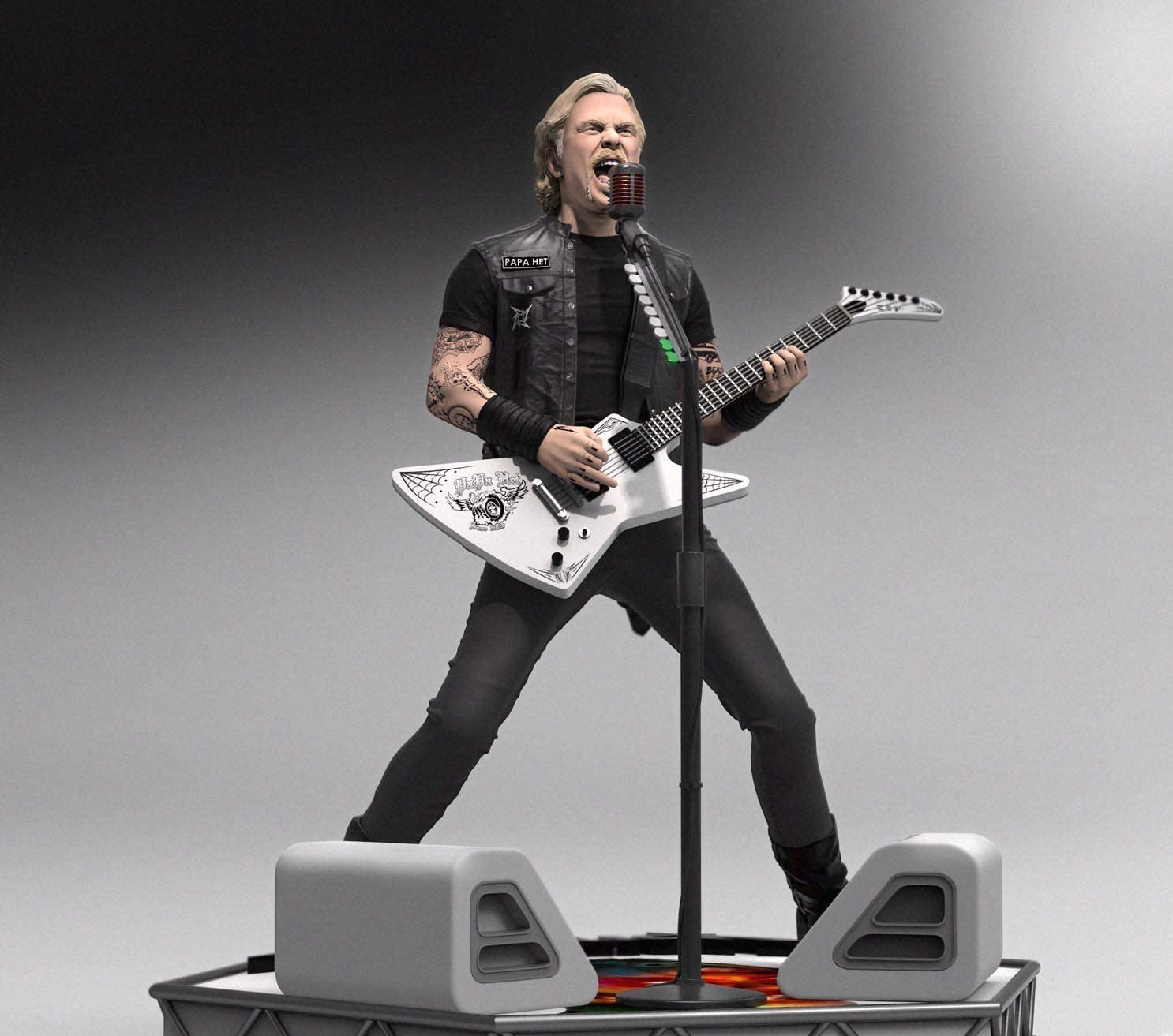 Knucklebonz Rock Iconz Metallica James Hetfield Statue - Walmart.com