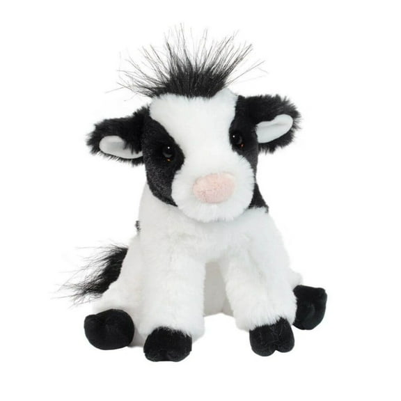 Douglas Cuddle Toys Elsie Black & White Cow Mini Soft Plush Stuffed Animal, 6"