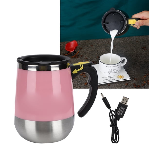 Taza De Café Eléctrico Auto Agitado, Taza De Mezcla De Acero Inoxidable De Acero Inoxidable Para Bebidas Frías Calientes,
