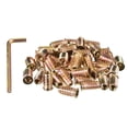 thumbnail image 1 of Unique Bargains 5/16-18 x 25mm Threaded Inserts Nuts, 100 Pack Wood Insert Nuts with Hex Wrench, 1 of 5
