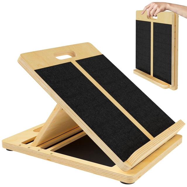 Tabla inclinada ajustable de madera MUCITAGF para estiramiento de pantorrillas