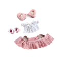 thumbnail image 5 of Kokiya 15 cm Doll Clothes with Hair Accessory Dress up Adorable Doll Clothing pink, 5 of 9