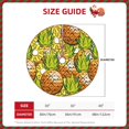 thumbnail image 2 of Defioc Tropical Summer Fruit for Christmas Tree Skirt Snowman Xmas Tree Skirt Farmhouse Christmas Decorations Tree Mat for Holiday Party Decor-30", 2 of 6