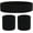 Black, variant on Sweatband Set Sports Headband Wristband Set Sweatbands Terry Cloth Wristband Wrist Sweatband Headbands Moisture Wicking Sweat Absorbing Head Band