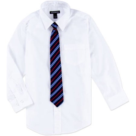 George Packaged Dress Shirt-Tie (Little Boys & Big Boys)