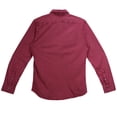 thumbnail image 2 of Drumohr Men's Maroon Button Down Shirt Dress - L, 2 of 2