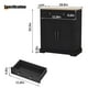 thumbnail image 2 of Gabinete de buffet de aparador con almacenamiento, gabinete de almacenamiento con puerta y estante ajustable, mesa de consola de bar de café de acento moderno para cocina, entrada, 2 of 6