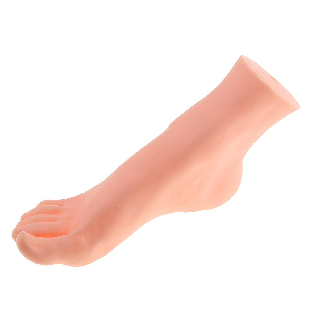 New 1 pair Unisex Men Women Mannequin Feet Display Toe Socks Plastic Foot Nude 