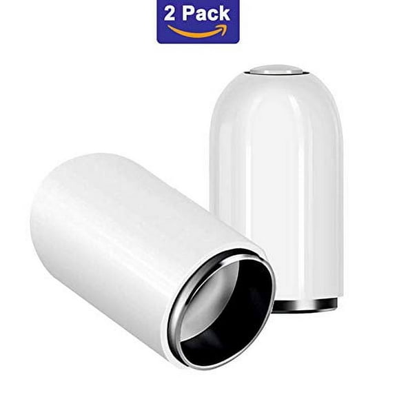 Amerteer 2 Pack Magnetic Pencil Cap Stylus Pen Charging Protective Cap Compatible for Apple Pen Stylus for iPad Pro 10.5 inch 12.9 inch 9.7 inch White