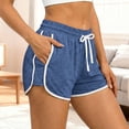 thumbnail image 3 of Athletic Running Shorts for Women Lightweight Breathable Elastic High Waist Workout Yoga Gym Shorts with Pockets, 3 of 7
