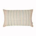 thumbnail image 6 of SPUN 14" x 24" 100% Cotton Hand-Woven Decorative Throw Pillow Cover, Multicolor Stripe Throw Pillow Cover for Couch Sofa Bed, Meredith Farmhouse, Tan & Cream, 6 of 6