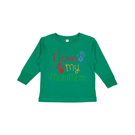 

Inktastic I Love My MomMom Gift Toddler Boy or Toddler Girl Long Sleeve T-Shirt