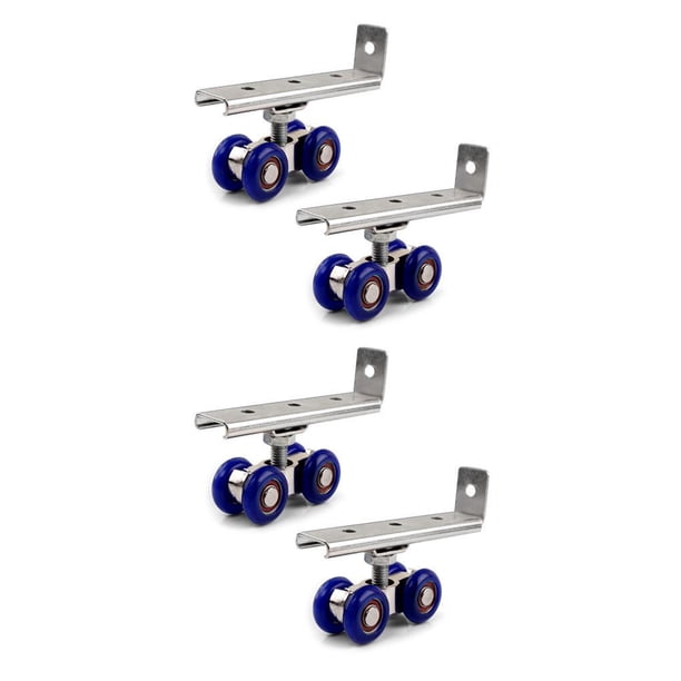 Speravity 2 unids/set rodillo de puerta corredera 4/8 ruedas Hardware rueda de pista polea suministros para el hogar accesorios de Metal para el 71x34x20mm 2piezas Speravity CBP000546