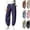 Navy, variant on Tsivenald Sweatpants for Women Wide Leg Pants Elastic High Waist Trousers Fall Trendy Casual Baggy Sweat Pants with Pockets Size S-XXXL