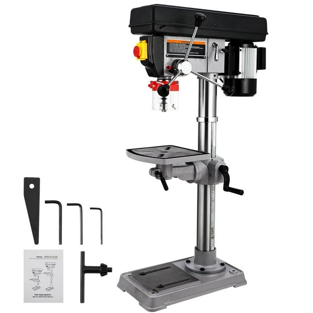 13"/15" Benchtop Drill Press 7.5 Amp Motor Variable Speed Bench Drill Press 0-45°Tilting Worktable Tabletop Drilling Machine ,Easy to Operate
