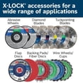 thumbnail image 4 of Disco abrasivo Bosch CWX27M450 X-LOCK para corte de metales, grano 30, 4 of 7