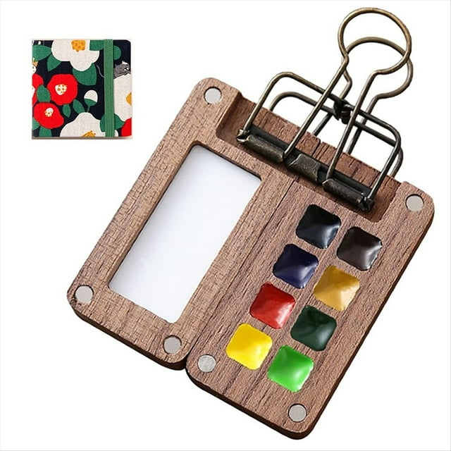Paleta de pintura lista para viajar, set de viaje, paleta Solyst, mini D