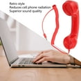 thumbnail image 3 of Retro Phone Handset Landline Phone for Home with Cord One Touch  Multifunction Radiation Proof Handheld Cell Phone Receiver for Mobile Phones Computers, 3 of 7