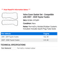 thumbnail image 2 of Valve Cover Gasket Set - Compatible with 2007 - 2020 Toyota Tundra 2008 2009 2010 2011 2012 2013 2014 2015 2016 2017 2018 2019, 2 of 2
