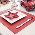 thumbnail image 4 of Davanti Placemats - Classic Luxe Rect Ruby Red - Set of 4, 4 of 4