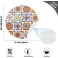 thumbnail image 4 of GZHJMY Mexican Talavera66 Round Placemats Set of 1 Washable Non-Slip Heat-Resistant Kitchen Placemats for Kitchen Table Decoration 15.4 inch, 4 of 7