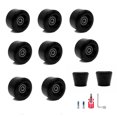 thumbnail image 1 of 8 Pcs Roue de Skate Planche à Roulettes Pièce Accessoires de Sport en Ligne Remplacement Ferrures Patins à Roulettes à Grande Vitesse Roues Composant Modifié Noir, 1 of 6