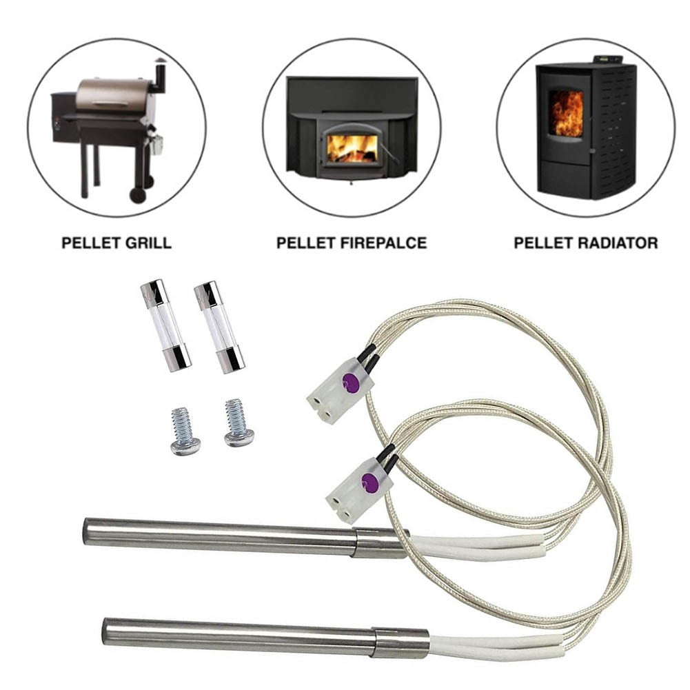 2 Packs Hot Rod Ignitor Kit Replacement for Wood Pellet Grill