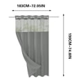 thumbnail image 3 of Dmlowu Shower Curtain, Waterproof Shower Curtain Liner, Lightweight Sturdy Shower Curtains for Bathroom Hotel Home Decor, 72x75 Inch Double-Layer Cloth Shower Curtain, 3 of 6