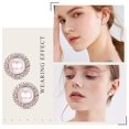 thumbnail image 2 of Juego de 8 pares de aretes de clip para mujer, aretes de clip con nudo dorado y perlas de imitación con circonitas cúbicas y almohadillas de goma, aretes con clip hipoalergénicos n, 2 of 4