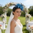 thumbnail image 2 of Ovzne Vintage Fascinator Hat with Feathers Mesh – Tea Party Headwear for Women Girls, 2 of 6