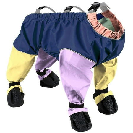 Dog Suspenders Boots  Waterproof Dog Shoes Leggings Anti-Slip Dog Shoes Dogs Paw Protector Dirty-Proof Dog Booties Suspender Tights Dog Coats for Large Dogs Winter Waterproof