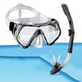 thumbnail image 1 of Juego de snorkel premium con snorkel y gafas de buceo: incluye máscara de buceo antivaho irrompible, bolsa de malla, tapones para los oídos y clip para la nariz, 1 of 6