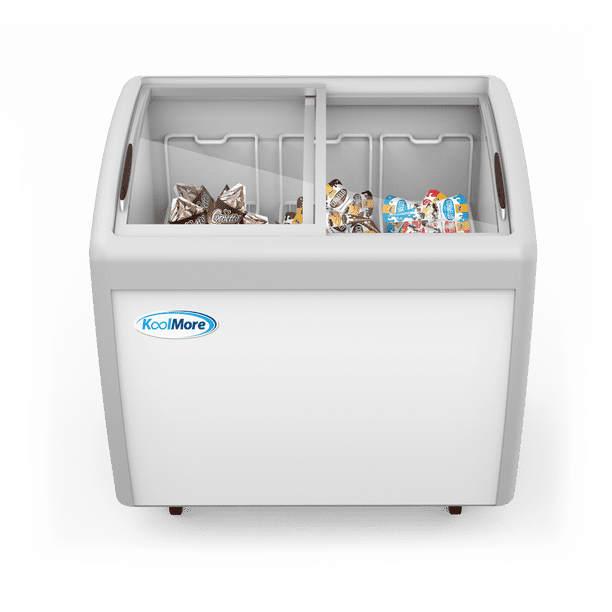 9 2 Cu Ft Manual Defrost Commercial Chest Freezer Ice Cream Display In White Walmart Com Walmart Com