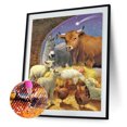 thumbnail image 2 of Pintura de diamante 5D DIY Taladro redondo completo Jesús Kit Arte Decoración del hogar (B6260) FLhrweasw Nuevo, 2 of 9