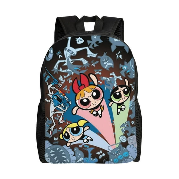 Powerpuff Gir Backpack Travel Backpack Portable Large Capacity Sports Backpack Computer Bag