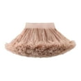 thumbnail image 2 of ATOGUTA Skirt Girls with Elastic Waist Layered Tulle Ballet Dance Princess Dress Birthday Outfit Size 0-10, Khaki, 2 of 5