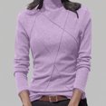 thumbnail image 3 of qucoqpe Womens Mock Turtleneck Pullover Velvet Tops Fall Winter Fashion Outfits Lightweight Stretch Long Sleeve Base Layer Shirts Basic Tunic Blouse, 3 of 6