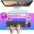 thumbnail image 3 of Retro Blue Purple Desk Mat Cherry Blossom Desk Pad Cute, Kawaii Vaporwave Extra Large Gaming Mousepad XXL, Full Desk Mouse Pad Laptop Keyboard Mat, Desk Accessories Girl Gamer Gift 31.5"x15.7, 3 of 6