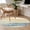 Yellow, variant on Yellow Blue Ombre Round Area Rug 4 FT, Non Slip Indoor Outdoor Rug, Abstract Modern Art Fluid Striped Washable Soft Circular Carpet Non-Shedding Floor Mat for Coffee Table Nursery Foyer Balcony
