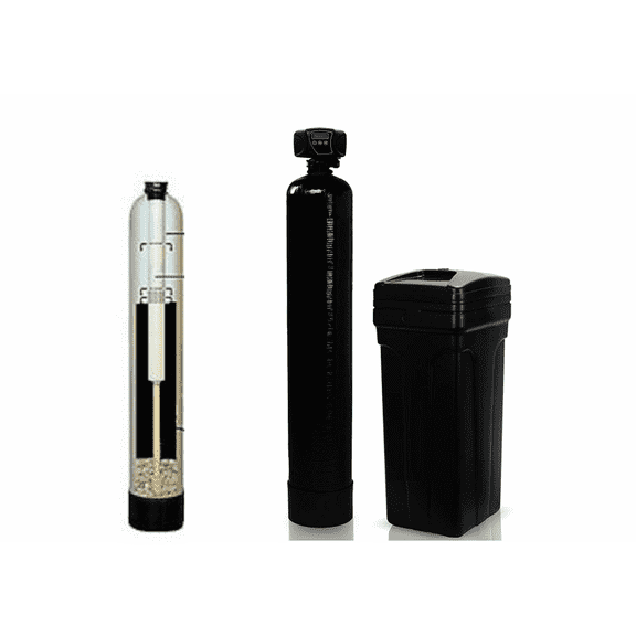 PREMIER Fleck 5600 SXT Well Water Softener and Iron Reducing Water System | KDF 85 Media Guard | 48,000 Grain, 1.5 Cu Ft