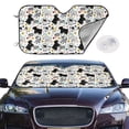 thumbnail image 2 of Balery Funny Puppy Print Car Windshield Sun Shade,Windshield Sunshade for Car Pickup Truck SUV Accessories-Medium, 2 of 7